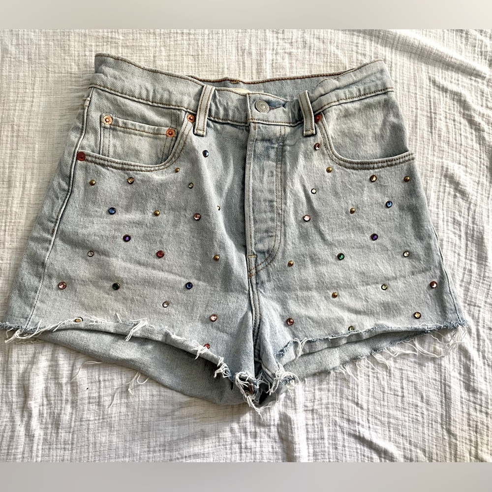 Levi’s Shorts - Premium Ribcage Studded Denim - Size 28